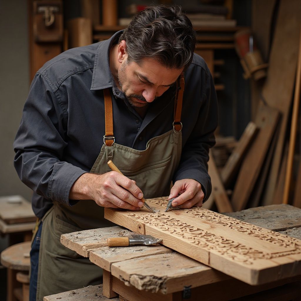 Master craftsman at work