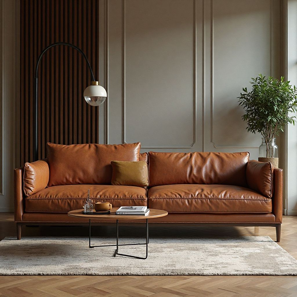 Premium leather sofa